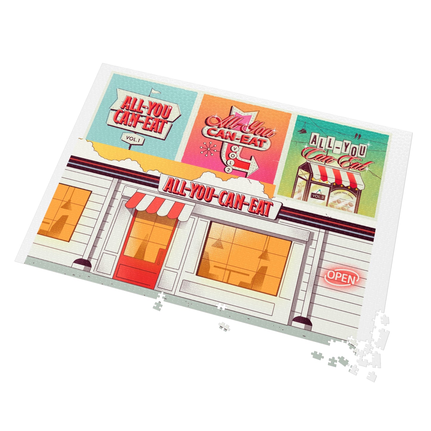 Jigsaw Puzzle with Tin