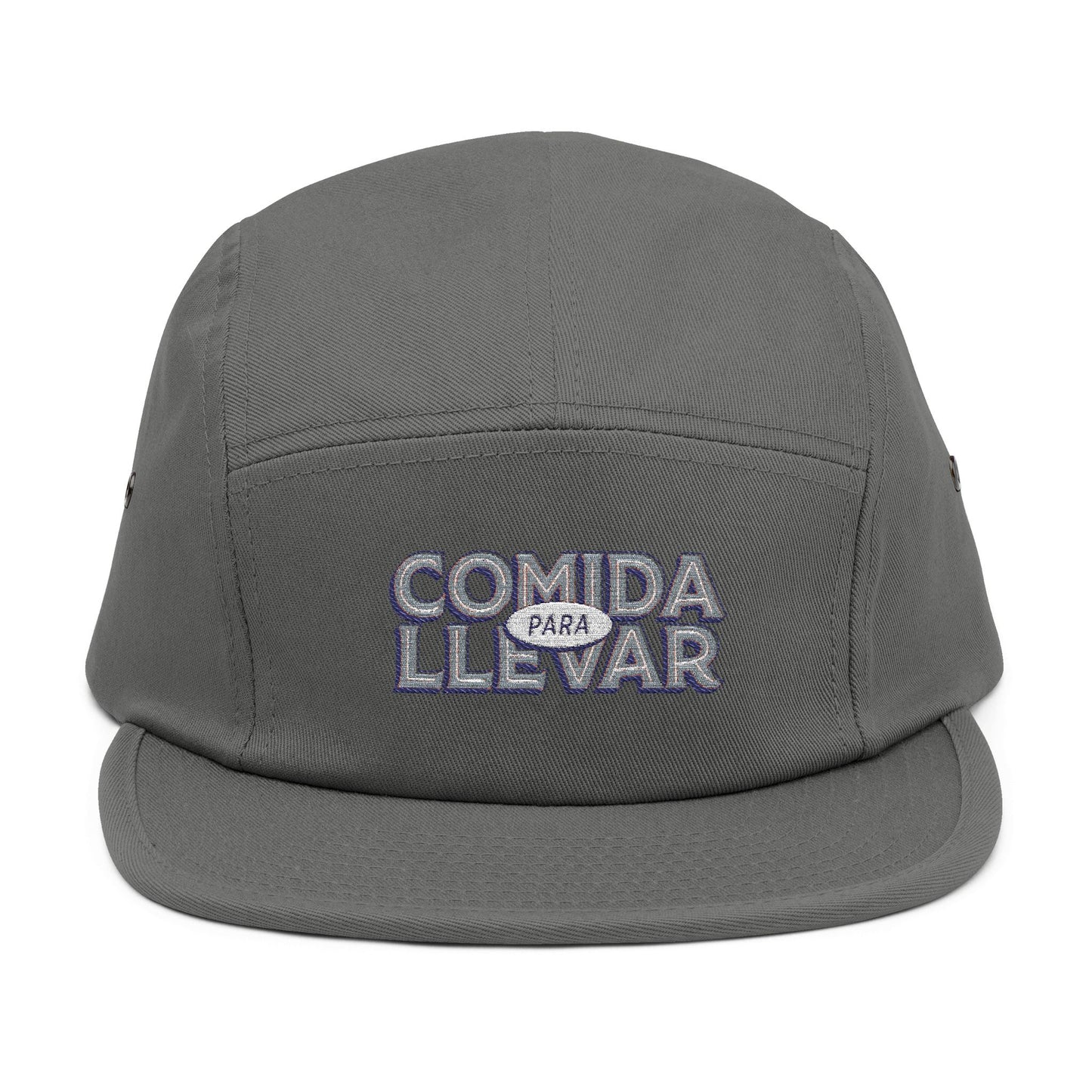 Embroidered 5 Panel Cap - "Comida Para Llevar" Outdoor Hat