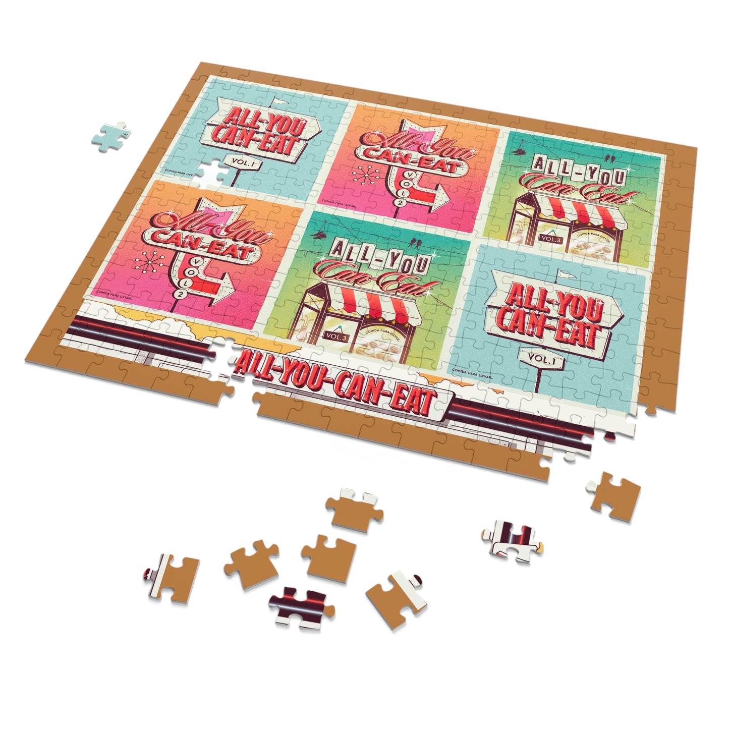 Jigsaw Puzzle with Tin