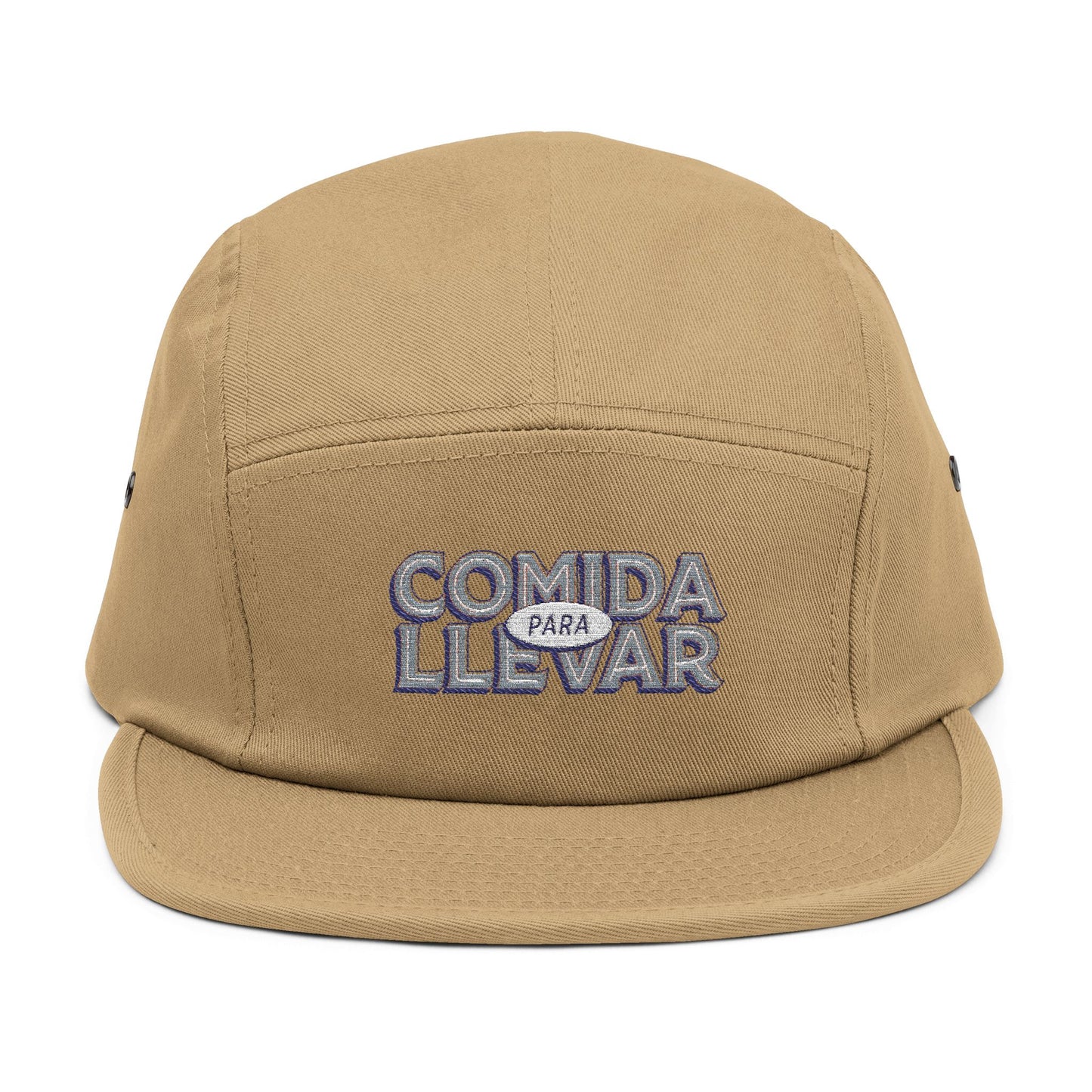 Embroidered 5 Panel Cap - "Comida Para Llevar" Outdoor Hat